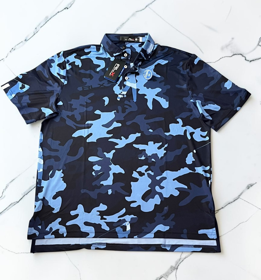 RLX Ralph Lauren Blue & Navy Camo Polo Shirt
